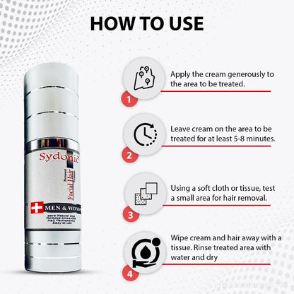 Sydonic Permanent Facial Hair Removal Cream