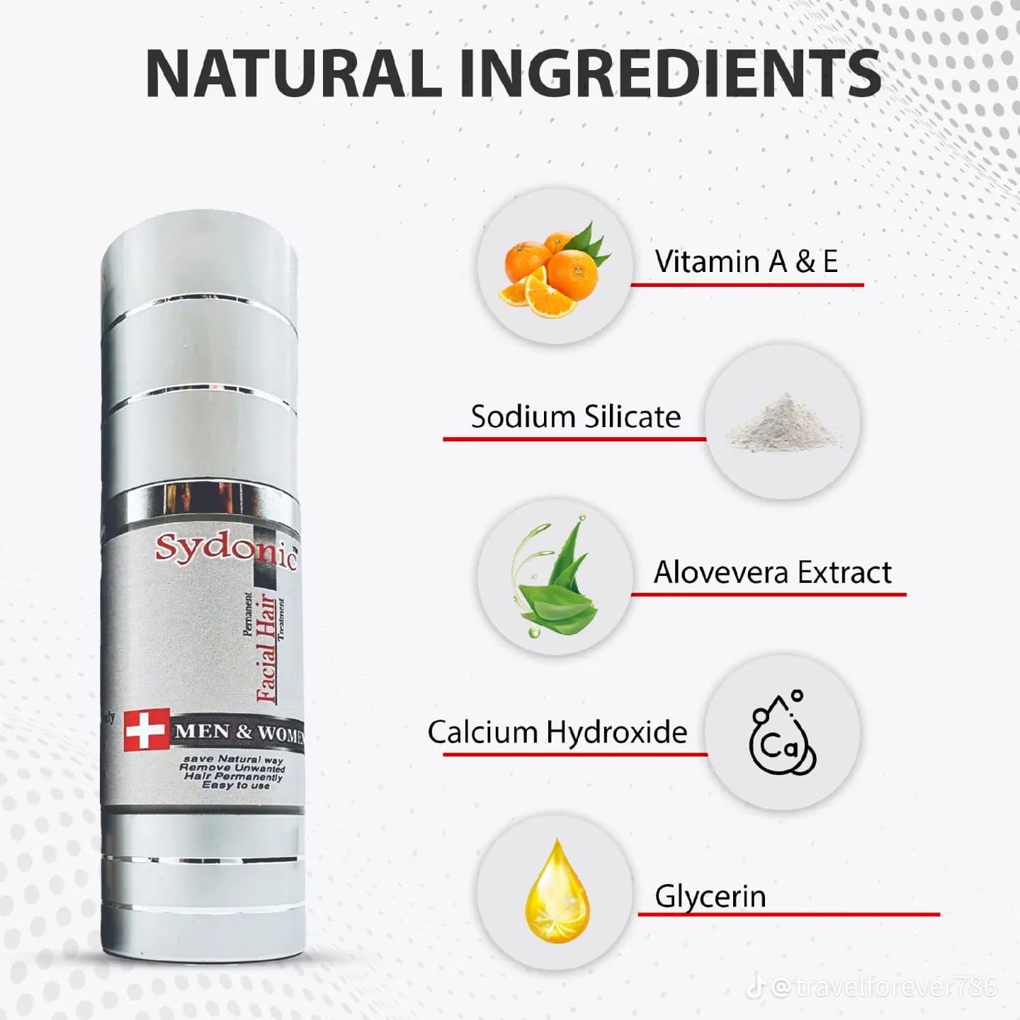 Sydonic Permanent Facial Hair Removal Cream