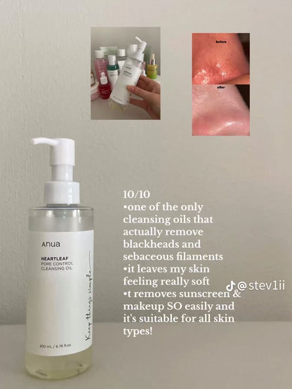 Heartleaf Pore Control Cleansing Oil