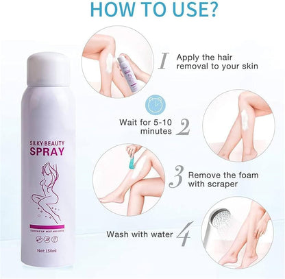 Silky beauty Hair Removal Spray for Men and Women Skin Care