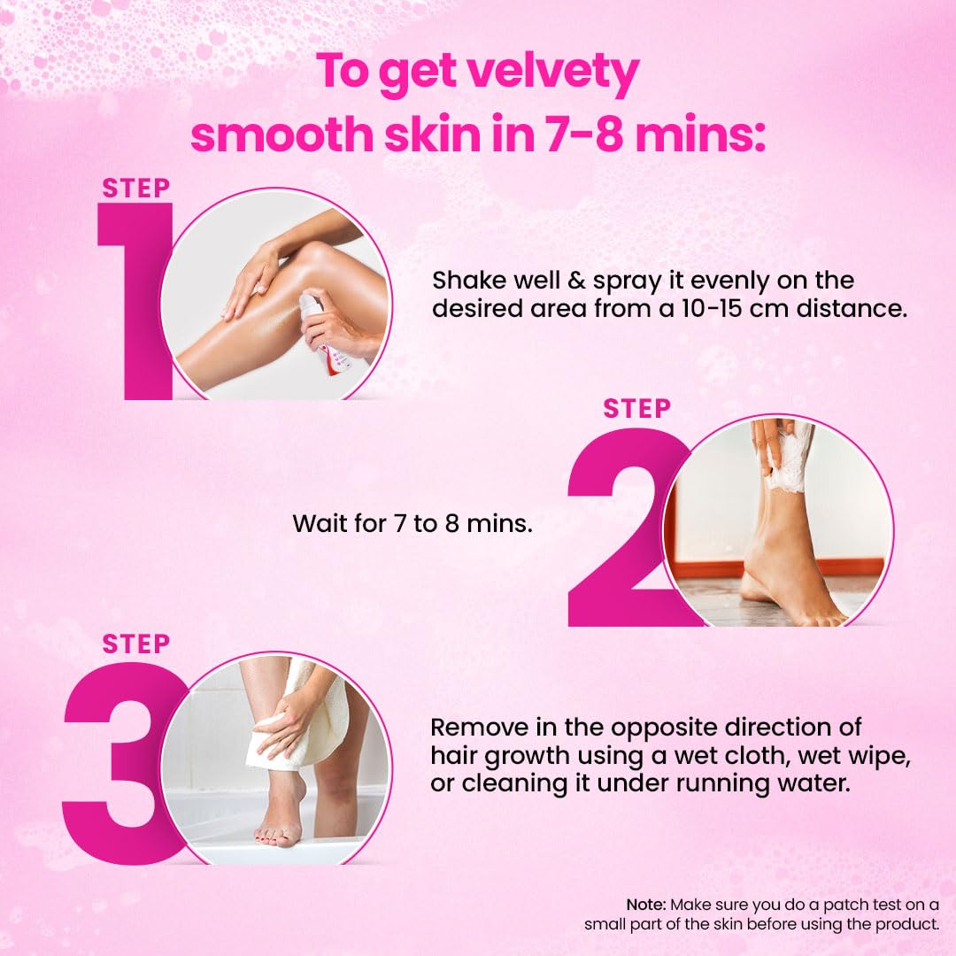 Silky beauty Hair Removal Spray for Men and Women Skin Care