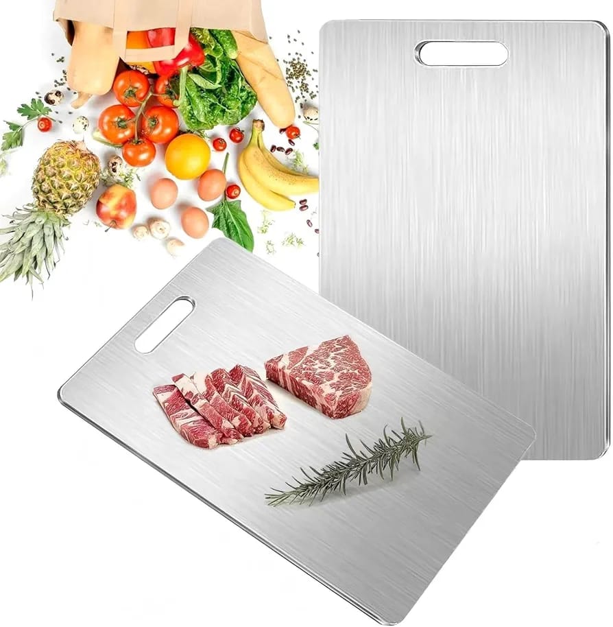Titanium Chopping Board – Ultra-Durable, Knife-Friendly, Antibacterial Cutting Surface