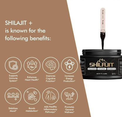 "Organic Shilajit Resin - Boost Stamina